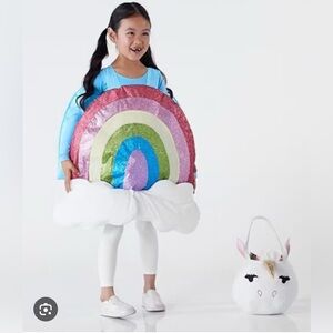 Cute Pottery Barn kids Rainbow Halloween costume 3T +